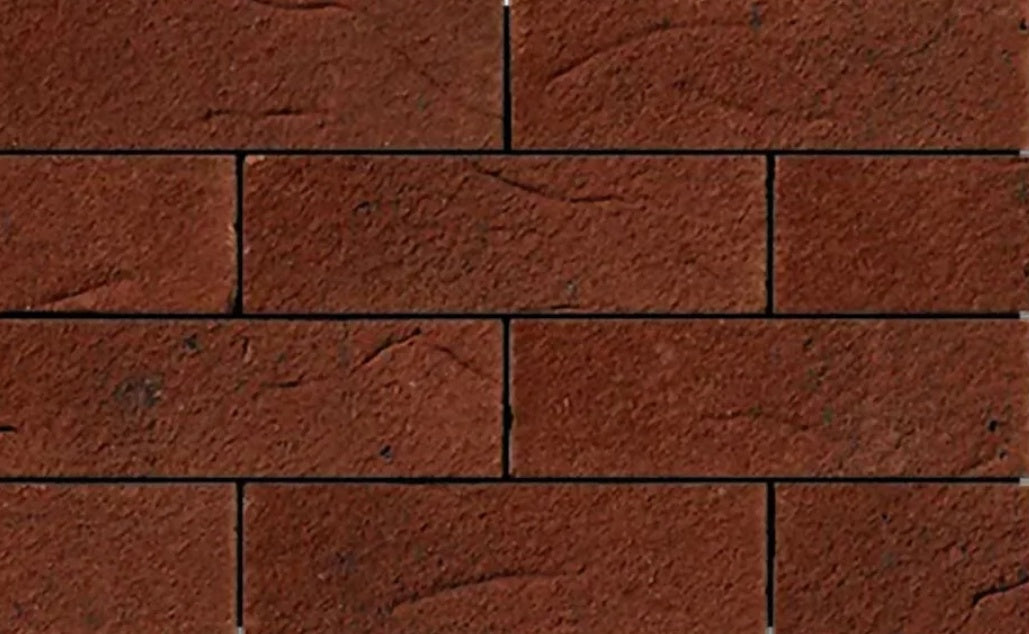 Ibstock Aston Burnt Red Offshade facing brick A0129A, burnt red wirecut finish