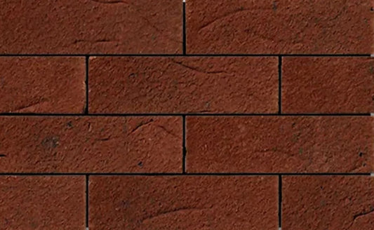 Ibstock Aston Burnt Red Offshade facing brick A0129A, burnt red wirecut finish