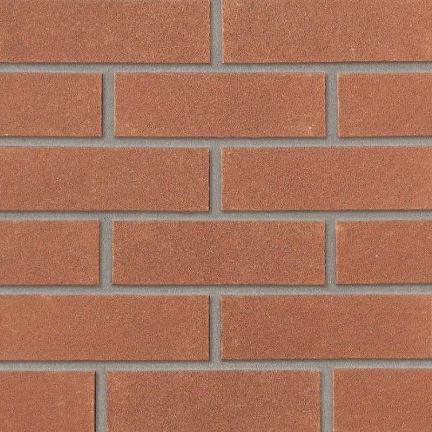 Ibstock Aston Red Sandfaced wirecut facing brick A0378A laid in stretcher bond, red sandfaced texture